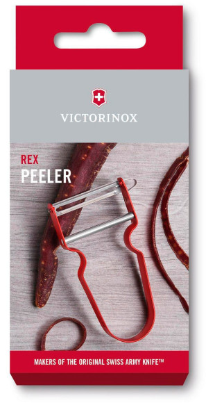 Овощечистка для овощей и фруктов Victorinox Rex красный упак.:европодвес (6.0900.1) Овощечистка для овощей и фруктов Victorinox Rex красный упак.:европодвес (6.0900.1)