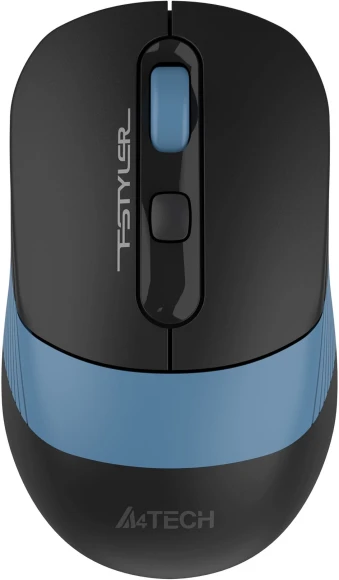 Мышь A4Tech Fstyler FG10CS Air черный/синий оптическая 2000dpi silent беспров. USB для ноутбука 4but (FG10CS AIR ASH BLUE)