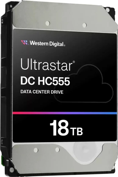 Жесткий диск WD SATA-III 18TB 0B48723 WUH722018CLE6L4 Ultrastar DC HC555 512E (7200rpm) 512Mb 3.5" Жесткий диск WD SATA-III 18TB 0B48723 WUH722018CLE6L4 Ultrastar DC HC555 512E (7200rpm) 512Mb 3.5"