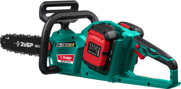 Цепная пила Зубр ПЦЛ-3635-42 аккум. дл.шины:14" (35cm) 2аккум. 4Ач ЗУ Цепная пила Зубр ПЦЛ-3635-42 аккум. дл.шины:14" (35cm) 2аккум. 4Ач ЗУ