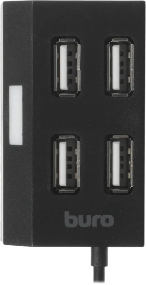 Разветвитель USB 2.0 Buro BU-HUB4-U2.0 4порт. черный
