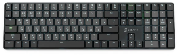 Клавиатура Оклик K953X механическая черный/серый USB Multimedia LED (1901086)