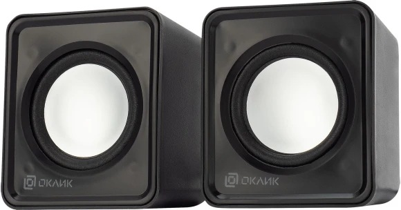 Колонки Оклик OK-331 2.0 черный 6Вт