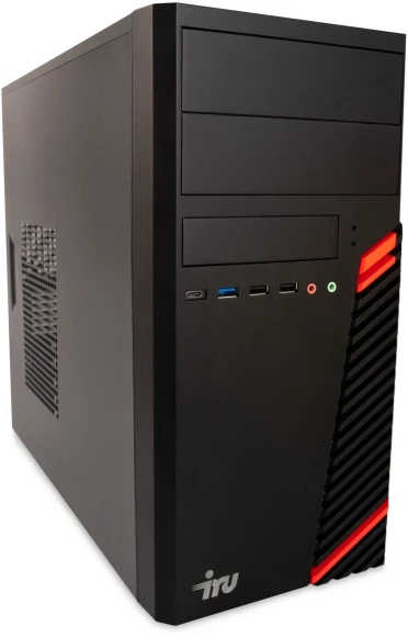 ПК IRU Home 310H6SM MT PG G7400 (3.7) 8Gb SSD256Gb UHDG 710 FreeDOS GbitEth 400W черный (1900970)
