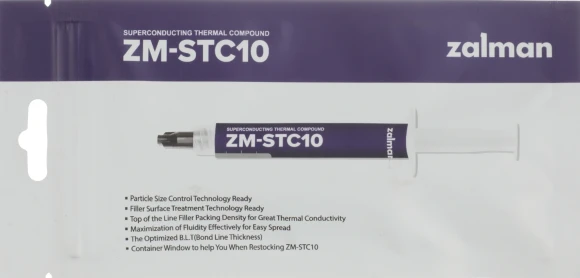 Термопаста Zalman ZM-STC10 11.5Вт/(м-К) шприц 2гр.