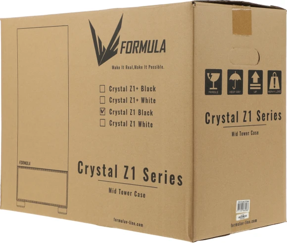 Корпус Formula Crystal Z1 черный без БП ATX 2xUSB2.0 1xUSB3.0 audio bott PSU Корпус Formula Crystal Z1 черный без БП ATX 2xUSB2.0 1xUSB3.0 audio bott PSU
