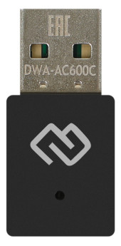 Сетевой адаптер Wi-Fi Digma DWA-AC600C AC600 USB 2.0 (ант.внутр.) 1ант.