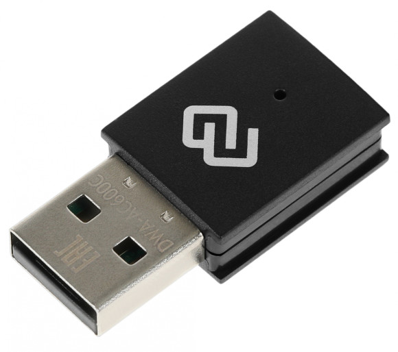 Сетевой адаптер Wi-Fi Digma DWA-AC600C AC600 USB 2.0 (ант.внутр.) 1ант.