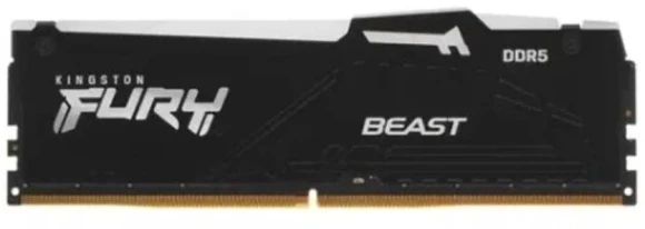 Память DDR5 32Gb 5200MHz Kingston KF552C40BBA-32 Fury Beast Black RGB RTL Gaming PC5-41600 CL40 DIMM 288-pin 1.25В dual rank с радиатором Ret Память DDR5 32Gb 5200MHz Kingston KF552C40BBA-32 Fury Beast Black RGB RTL Gaming PC5-41600 CL40 DIMM 288-pin 1.25В dual rank с радиатором Ret