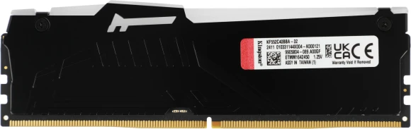 Память DDR5 32Gb 5200MHz Kingston KF552C40BBA-32 Fury Beast Black RGB RTL Gaming PC5-41600 CL40 DIMM 288-pin 1.25В dual rank с радиатором Ret Память DDR5 32Gb 5200MHz Kingston KF552C40BBA-32 Fury Beast Black RGB RTL Gaming PC5-41600 CL40 DIMM 288-pin 1.25В dual rank с радиатором Ret