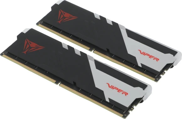 Память DDR5 2x16Gb 6400MHz Patriot PVVR532G640C32K Viper Venom RGB RTL Gaming PC5-51200 CL32 DIMM 288-pin 1.4В kit с радиатором Ret