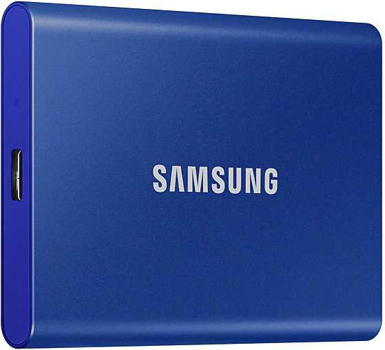 Накопитель SSD Samsung USB-C 1Tb MU-PC1T0H/WW T7 1.8" синий Накопитель SSD Samsung USB-C 1Tb MU-PC1T0H/WW T7 1.8" синий