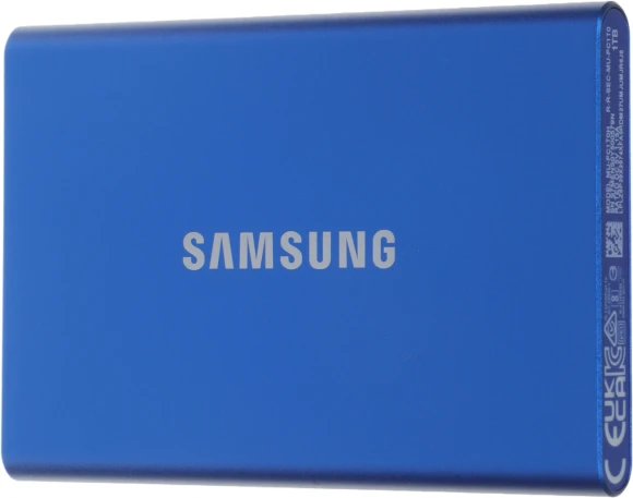 Накопитель SSD Samsung USB-C 1Tb MU-PC1T0H/WW T7 1.8" синий Накопитель SSD Samsung USB-C 1Tb MU-PC1T0H/WW T7 1.8" синий
