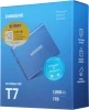 Накопитель SSD Samsung USB-C 1Tb MU-PC1T0H/WW T7 1.8" синий Накопитель SSD Samsung USB-C 1Tb MU-PC1T0H/WW T7 1.8" синий