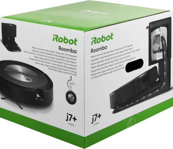 Пылесос-робот Irobot Roomba J7+ 60Вт черный (в компл.:2мешка)