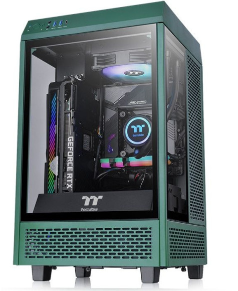 Корпус Thermaltake The Tower 100 Racing зеленый без БП miniITX 1x120mm 3x140mm 2xUSB3.0 audio bott PSU Корпус Thermaltake The Tower 100 Racing зеленый без БП miniITX 1x120mm 3x140mm 2xUSB3.0 audio bott PSU