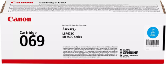 Картридж лазерный Canon 069C 5093C002 голубой бар.в компл. (1900стр.) для Canon MF752Cdw/754Cdw, LBP673Cdw Картридж лазерный Canon 069C 5093C002 голубой бар.в компл. (1900стр.) для Canon MF752Cdw/754Cdw, LBP673Cdw