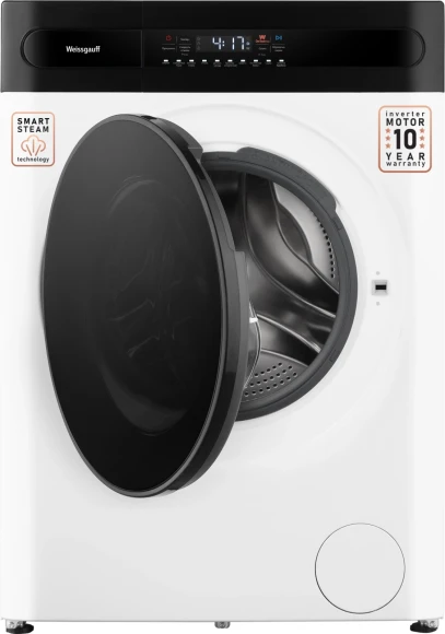 Стиральная машина Weissgauff WMD 49411 DC Inverter Steam класс: B загр.фронтальная макс.:11кг (с сушкой) белый инвертор Стиральная машина Weissgauff WMD 49411 DC Inverter Steam класс: B загр.фронтальная макс.:11кг (с сушкой) белый инвертор
