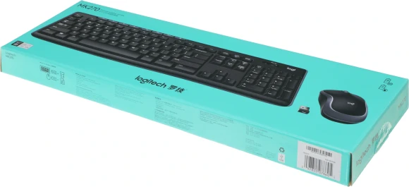Клавиатура + мышь Logitech MK270 клав:черный мышь:черный USB беспроводная Multimedia (920-003381) Клавиатура + мышь Logitech MK270 клав:черный мышь:черный USB беспроводная Multimedia (920-003381)