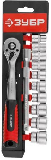 Набор торцевых головок Зубр 27646-H12 в комплекте 12 предметов