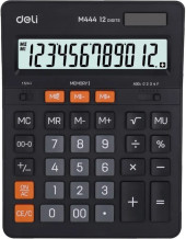 Калькулятор настольный Deli EM444 темно-серый 12-разр. Калькулятор настольный Deli EM444 темно-серый 12-разр.