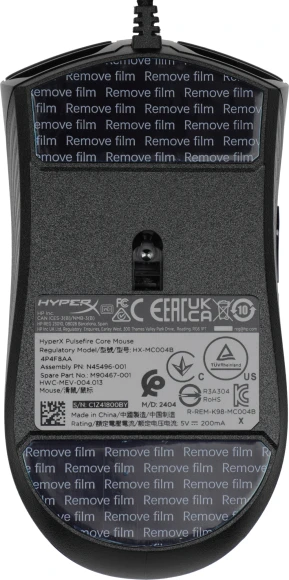 Мышь HyperX Pulsefire Core черный оптическая 6200dpi USB 6but (4P4F8AA)