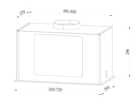 Вытяжка встраиваемая Lex GS Bloc G 600 BL черный управление: кнопочное (1 мотор) Вытяжка встраиваемая Lex GS Bloc G 600 BL черный управление: кнопочное (1 мотор)