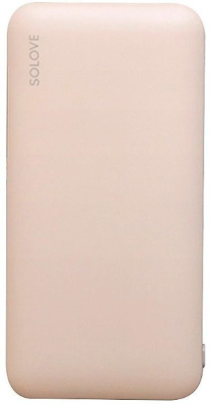 Мобильный аккумулятор Solove W7 10000mAh QC3.0 12W 3A USB-A/USB-C розовый (W7 PINK RUS)