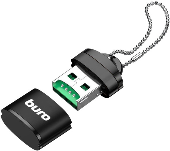 Устройство чтения карт памяти USB2.0 Buro BU-CR-200 черный Устройство чтения карт памяти USB2.0 Buro BU-CR-200 черный