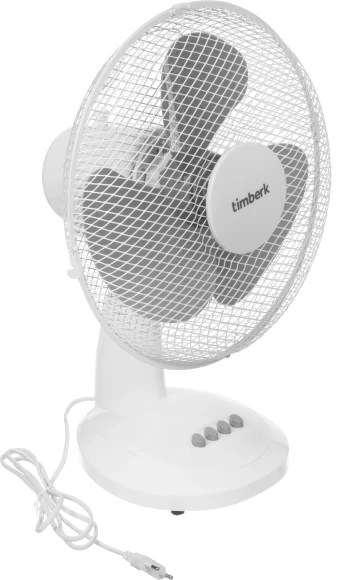 Вентилятор настольный Timberk T-DF1201 38Вт скоростей:3 белый