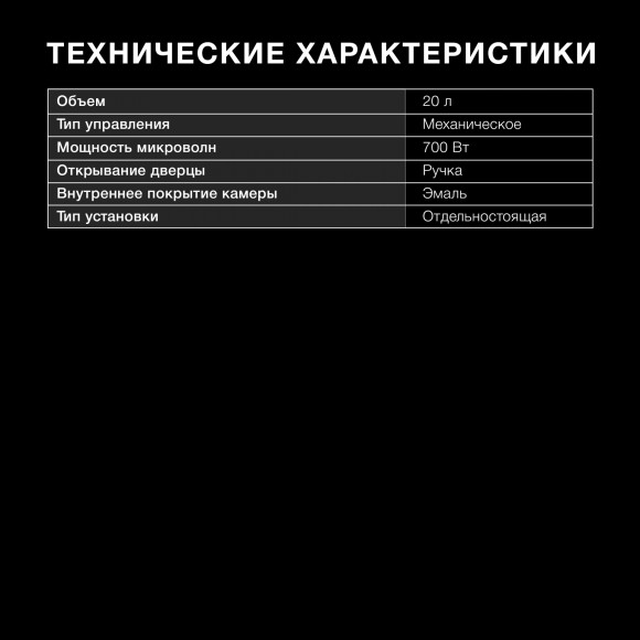 Микроволновая Печь Hyundai HYM-M2047 20л. 700Вт белый Микроволновая Печь Hyundai HYM-M2047 20л. 700Вт белый