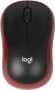 Мышь Logitech M185 черный/красный оптическая 1000dpi беспров. USB для ноутбука 2but (910-002633)