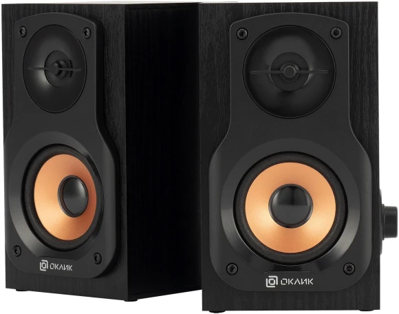 Колонки Оклик OK-162 2.0 черный 8Вт