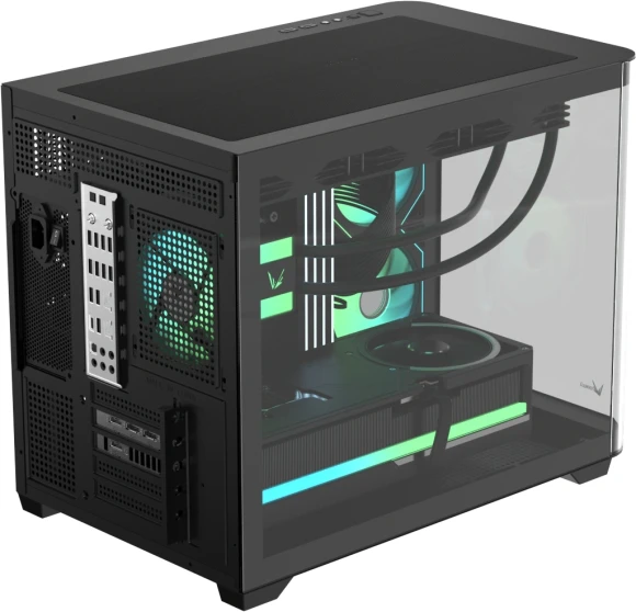 Корпус Formula Crystal U2M Floe черный без БП mATX 9x120mm 1xUSB3.1 audio bott PSU Корпус Formula Crystal U2M Floe черный без БП mATX 9x120mm 1xUSB3.1 audio bott PSU