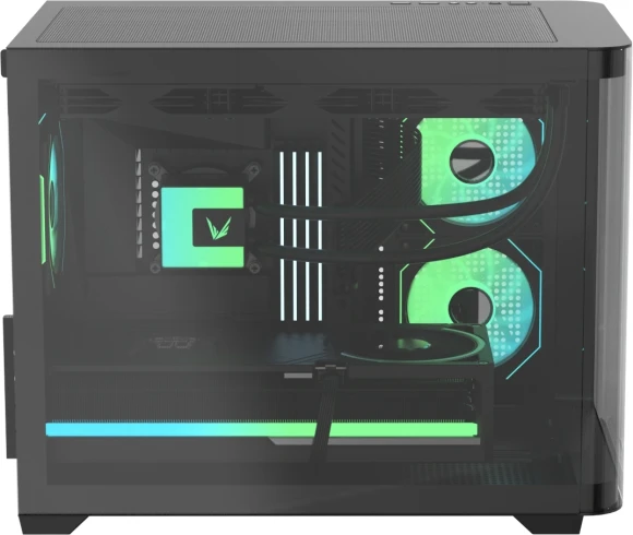 Корпус Formula Crystal U2M Floe черный без БП mATX 9x120mm 1xUSB3.1 audio bott PSU Корпус Formula Crystal U2M Floe черный без БП mATX 9x120mm 1xUSB3.1 audio bott PSU