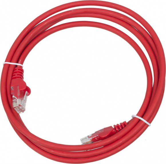 Патч-корд Lanmaster LAN-PC45/U5E-2.0-RD UTP RJ-45 вил.-вилка RJ-45 кат.5E 2м красный LSZH (уп.:1шт) Патч-корд Lanmaster LAN-PC45/U5E-2.0-RD UTP RJ-45 вил.-вилка RJ-45 кат.5E 2м красный LSZH (уп.:1шт)