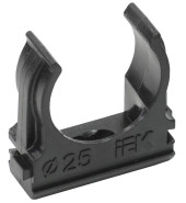 Держатель IEK CTA10D-CF20-K02-100 с защелкой 20мм полистирол черный