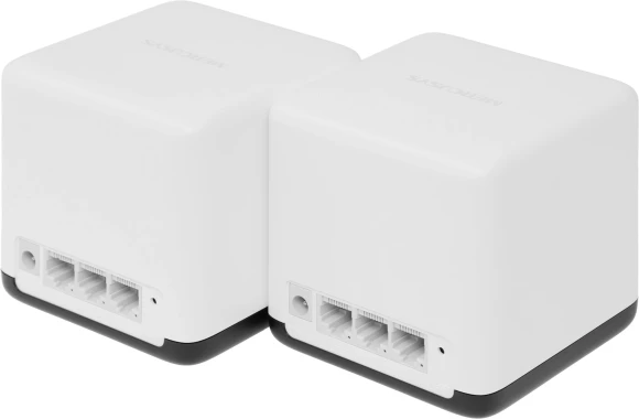 Бесшовный Mesh роутер Mercusys Halo H50G (HALO H50G(2-PACK)) AC1900 10/100/1000BASE-TX белый (упак.:2шт)