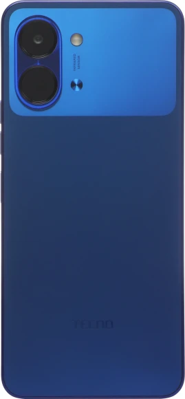 Смартфон Tecno Spark Go 3 128Gb 4Gb синий моноблок 3G 4G 2Sim 6.75" 720x1600 Android 15 13Mpix 802.11 a/b/g/n/ac GPS GSM900/1800 Protect microSD max1024Gb