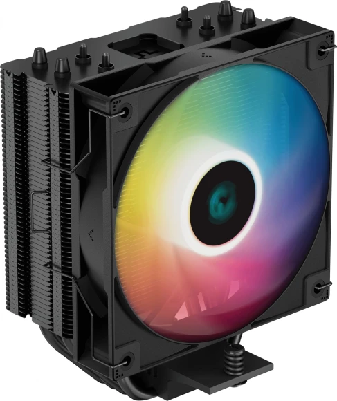 Устройство охлаждения(кулер) Deepcool AG400 ARGB Soc-AM5/AM4/1200/1700/1851 черный/белый 4-pin 31.6dB Al+Cu 220W 614gr Ret (R-AG400-BKANMC-G-2)