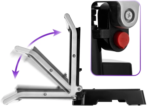 Электрогриль Kitfort КТ-3664 2000Вт серебристый/черный