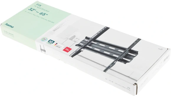 Кронштейн для телевизора Hama 00220809 черный 32"-65" макс.35кг настенный фиксированный