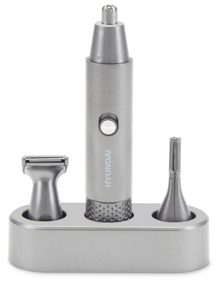 Триммер Hyundai H-HT6010 графитовый/черный (насадок в компл:3шт)