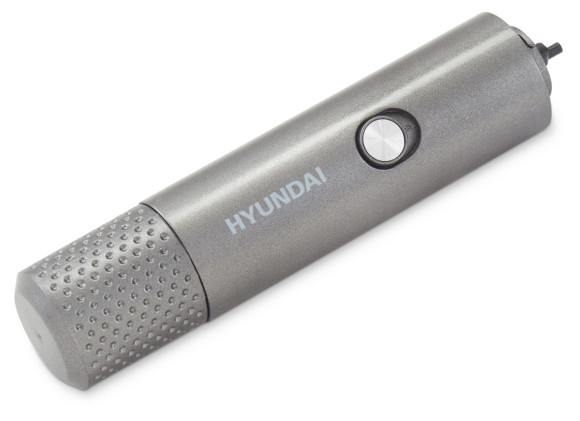 Триммер Hyundai H-HT6010 графитовый/черный (насадок в компл:3шт)