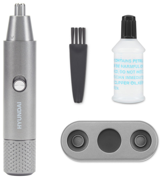 Триммер Hyundai H-HT6010 графитовый/черный (насадок в компл:3шт)