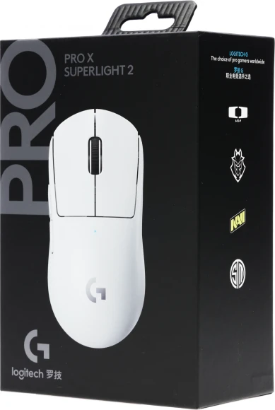 Мышь Logitech G Pro X Superlight 2 белый оптическая 32000dpi беспров. USB 4but (910-006642)