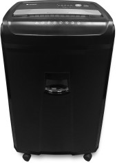 Шредер Heleos УО36-4 черный/серебристый (секр.P-4) фрагменты 29лист. 36лтр. скрепки пл.карты CD Шредер Heleos УО36-4 черный/серебристый (секр.P-4) фрагменты 29лист. 36лтр. скрепки пл.карты CD