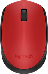 Мышь Logitech M171 красный/черный оптическая 1000dpi беспров. USB для ноутбука 2but (910-004641)