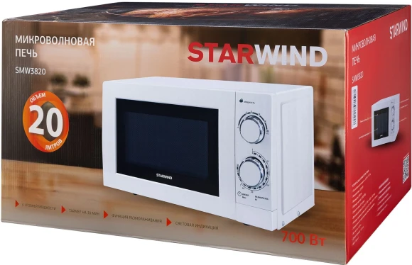 Микроволновая Печь Starwind SMW3820 20л. 700Вт белый Микроволновая Печь Starwind SMW3820 20л. 700Вт белый