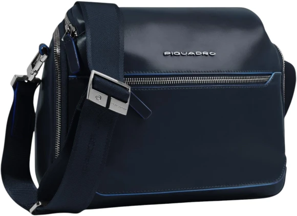 Сумка кросс-боди мужская Piquadro Blue Square CA6900B2/BLU2 темно-синяя натур.кожа